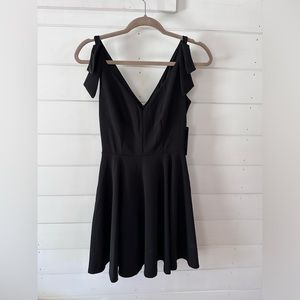 XS Darling Delight Black Skater Dress from Lulus